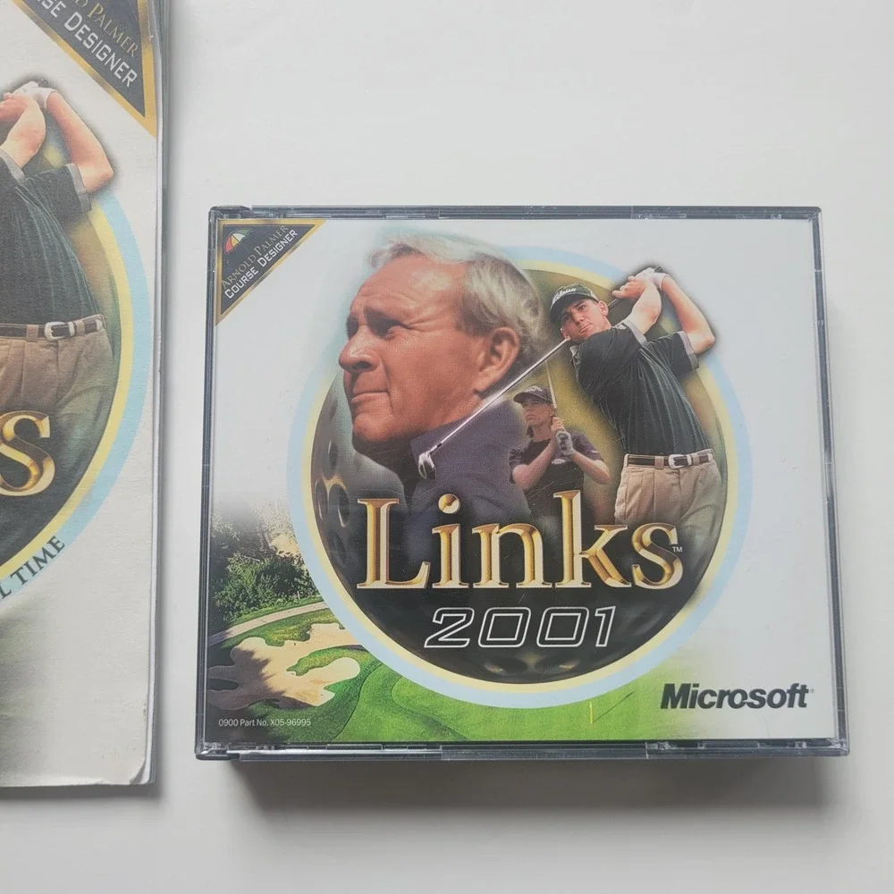 Microsoft Links 2001 PC Golf Sim Arnold Palme 4-Disc Game Manual
